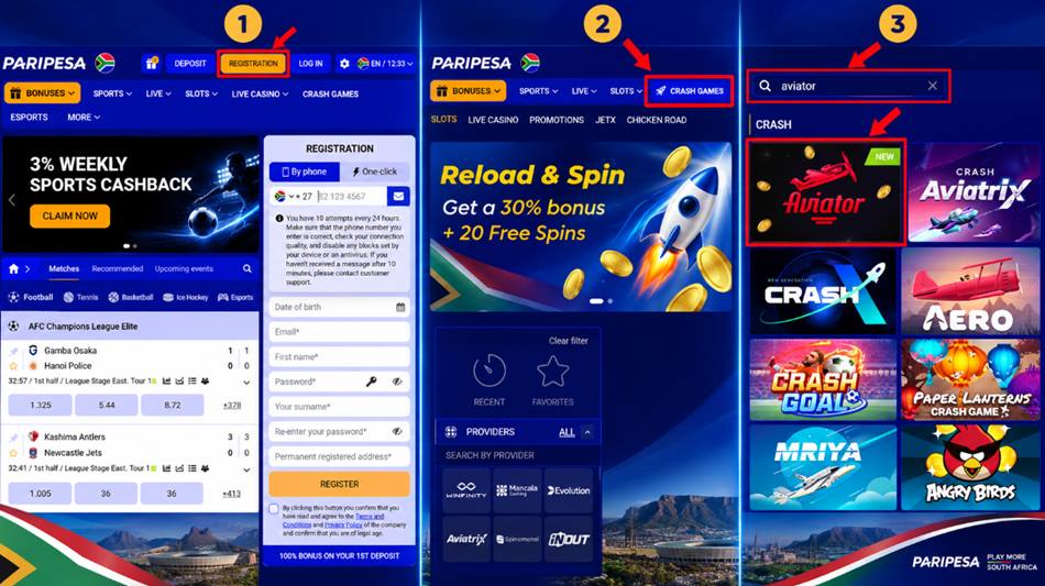 Paripesa aviator login